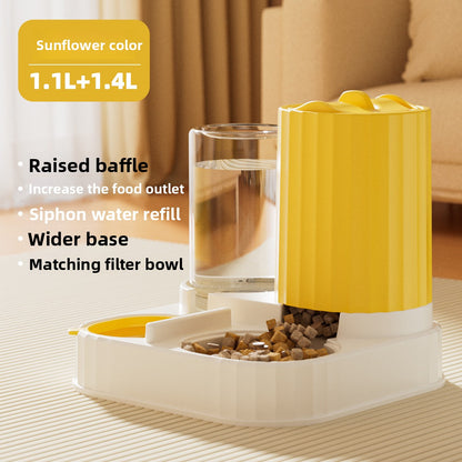 Automatic Pet Food and Water Feeder Bowl
